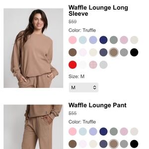 Comfrt Waffle Lounge Set - Truffle Medium
